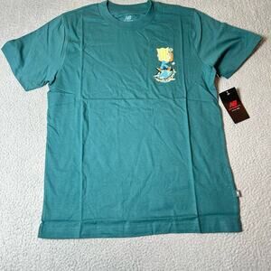 New Balance Tee Mens M Green Exclusive Decoration Streetwear‎ Shirt NEW